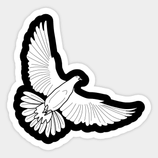 Dove flying Sticker